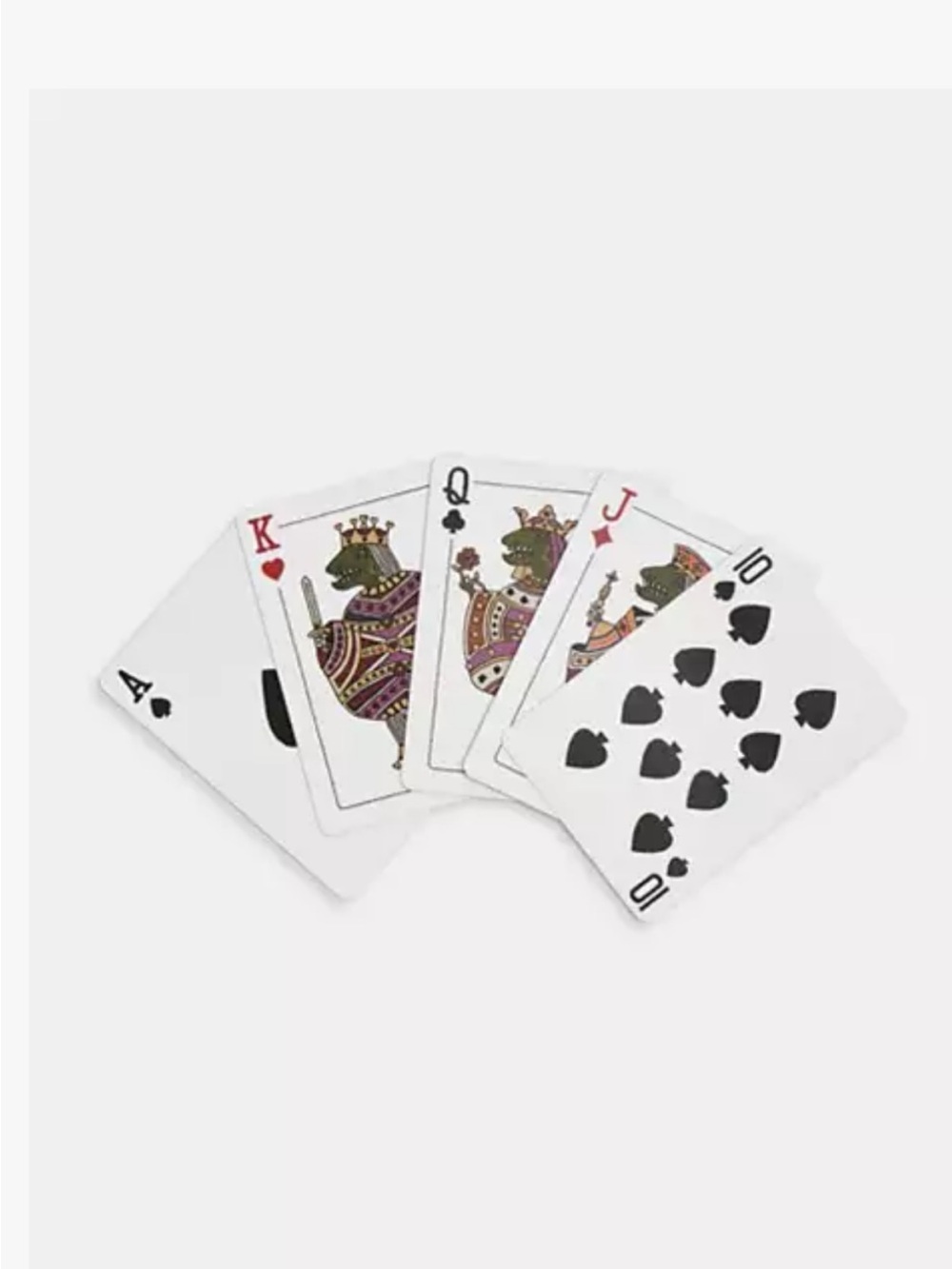 Coach Playing Cards- White and Black with Multicolor Accents